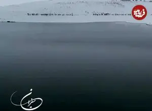 ببینید؛ حجم آبِ سد اکباتان بعد از بارش برف جلب‌توجه کرد