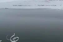ببینید؛ حجم آبِ سد اکباتان بعد از بارش برف جلب‌توجه کرد