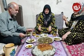 ببینید| غذای روستایی در ایران؛ پخت خورشت کرفس سنتی در روستایی کوهستانی