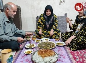 ببینید| غذای روستایی در ایران؛ پخت خورشت کرفس سنتی در روستایی کوهستانی