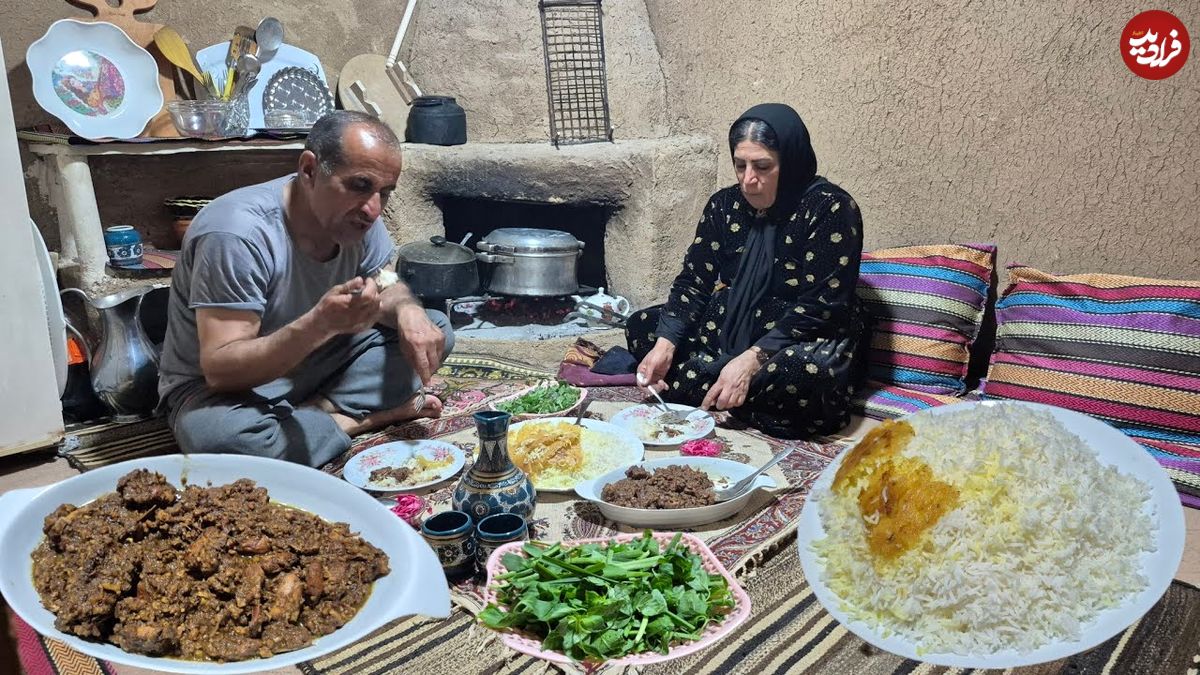 ببینید؛ غذای روستایی در ایران؛ پخت خورشت فسنجان اصیل