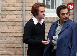 عکس یادگاری هوتن شکیبا، صابر ابر و مجید یوسفی در پشت صحنه «تاسیان»