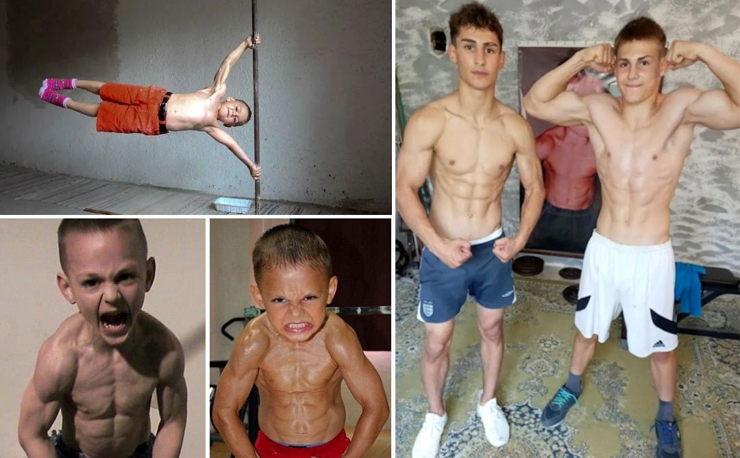 (تصاویر) جوان ترین برادران بدنساز جهان که در خردسالی مشهور شدند