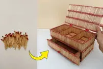 (ویدئو) آموزش ساخت جعبه جواهرات با چوب کبریت 