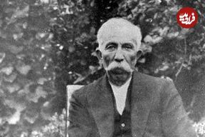 عکس؛ سفر در زمان؛ «میرزا حسن خان مستوفی الممالک، نخست وزیر ایران در کنار نوه هایش»؛ اوایل دهه 1300