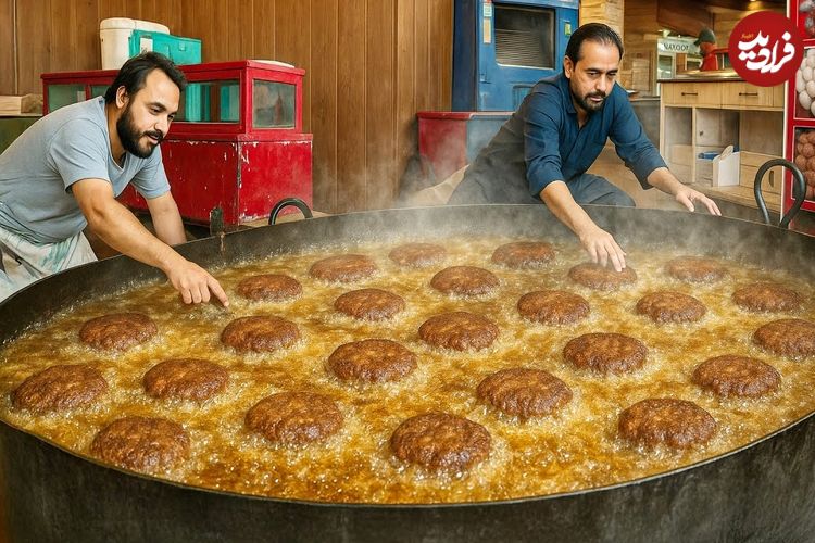 ببینید| غذای خیابانی در افغانستان؛ پخت چپلی کباب محبوب افغان ها در کابل