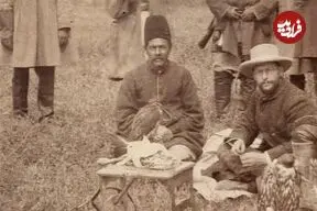 عکس| سفر زمان؛ حضور اروپایی‌ها در مهرآباد تهران برای تماشای «شکار با قوش» در دوران قاجار
