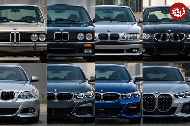 عکس| اگر طرفدار BMW هستی؛ تمام تغییرات از E21 تا G50