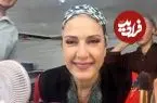 عکس| سفر زمان؛ «فاطمه گودرزی» در 30 سالگی در پشت‌صحنه سریال «آپارتمان»؛ سال 72