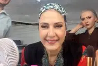 عکس| سفر زمان؛ «فاطمه گودرزی» در 30 سالگی در پشت‌صحنه سریال «آپارتمان»؛ سال 72