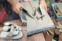 (ویدئو) راهنمای گام به گام تولید صندل به سبک کفاش ماهر اندونزیایی