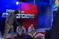 (ویدئو) گروگان‌گیری در برنامه زنده تلویزیونی