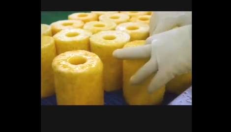 ( ویدیو) فرایند تولید و بسته بندی آناناس در یک کارخانه 
