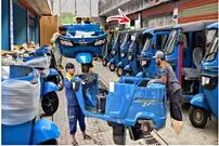 ببینید؛ نگاهی به مراحل تولید ریکشای سه چرخ در پاکستان
