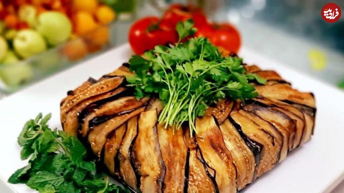 دلمه بادمجان قالبی؛ یک غذای خوشمزه و مجلسی