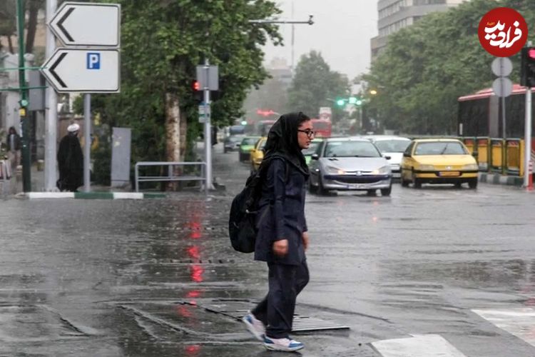 باران شدید مدارس این شهر را تعطیل کرد