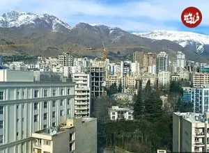 عکس| سفر زمان؛ منظرۀ استثنایی شمال تهران از بالای قصر ملک‌التجار؛ 130 سال قبل