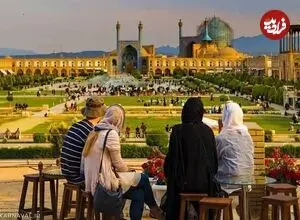 عکس| سفر زمان؛ تصویر زیبایی از شهر اصفهان در حدود 75 سال قبل