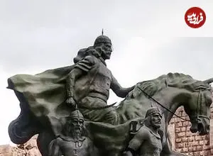 ببینید| رونمایی از تندیس صلاح‌الدین ایوبی در کردستان عراق