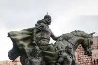 ببینید| رونمایی از تندیس صلاح‌الدین ایوبی در کردستان عراق