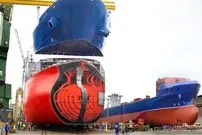 ببینید| نگاهی به مراحل ساخت یکی از بزرگترین کشتی‌های کانتینری جهان در دانمارک