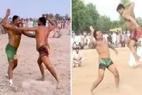 (ویدئو) کبدی با سیلی؛ ورزشی منحصر به فرد و عجیب