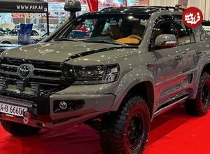 تصاویر؛ پیکاپ لندکروزر تویوتا با 6 چرخ
