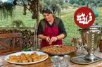 ببینید| غذای روستایی در آذربایجان؛ پخت باقلوای گردویی و مربای شاه توت در طبیعت