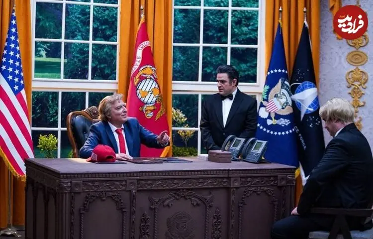 عکس| تقابل رشید با ترامپ!