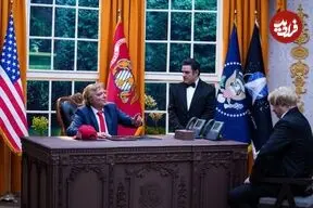 عکس| تقابل رشید با ترامپ!