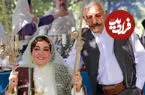 عکس| قاب دونفره رزیتا غفاری و رضا کیانیان در حاشیه سریال بامداد خمار
