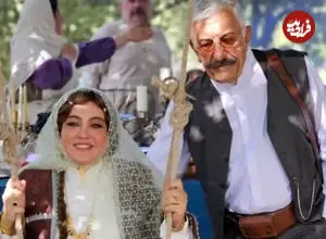 عکس| قاب دونفره رزیتا غفاری و رضا کیانیان در حاشیه سریال بامداد خمار