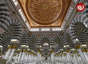 (ویدئو) سقف متحرک مسجدی در مدینه عربستان
