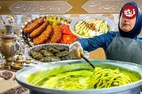ببینید| غذای خیابانی در ایران؛ پخت کوفته، دلمه، آش و ماکارونی در مشهد