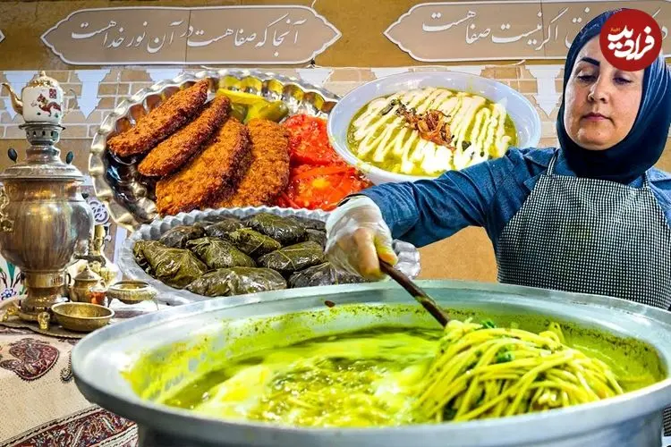 ببینید| غذای خیابانی در ایران؛ پخت کوفته، دلمه، آش و ماکارونی در مشهد