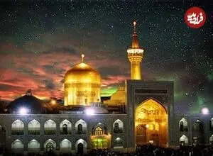 عکس| سفر زمان؛ تصویری از مراسم روز عاشورا در حرم امام رضا (ع) در دوران قاجار 