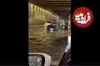 ببینید| تبریز دریا شد! تصاویر گرفتار شدن مردم و خودروها در میان آب