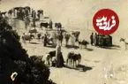 عکس| سفر به ایران قدیم؛ اصفهانی‌ها با اسب و الاغ در میدان نقش جهان؛ 99 سال قبل