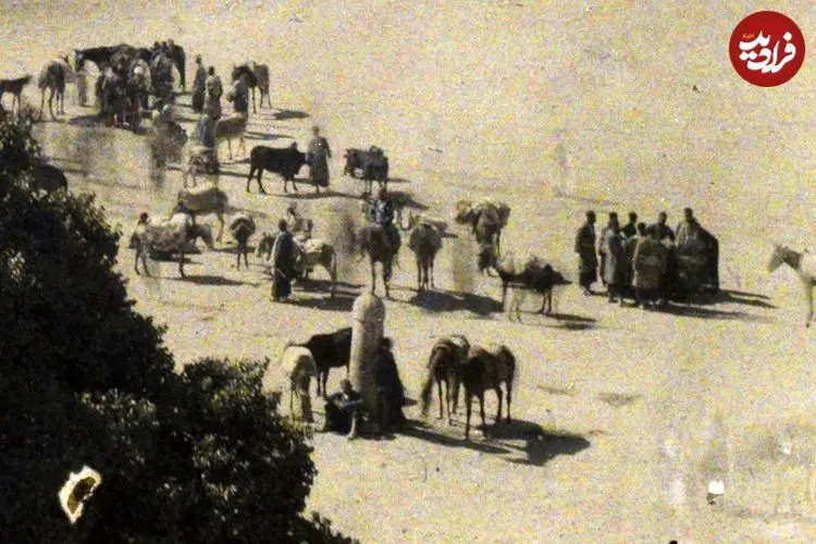 عکس| سفر به ایران قدیم؛ اصفهانی‌ها با اسب و الاغ در میدان نقش جهان؛ 99 سال قبل