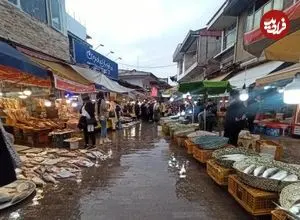 عکس| سفر به ایران قدیم؛ تصویری از یک بازار در شهر رشت؛ بیش از یک قرن قبل
