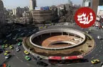 عکس| سفر به تهران قدیم؛ «میدان ولیعصر، وقتی ماشین ها رنگی بودند»؛ اواسط دهه 40