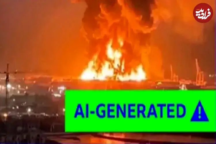 تصاویر| انفجار ویدیوهای جعلی هوش مصنوعی در روزهای جنگ 