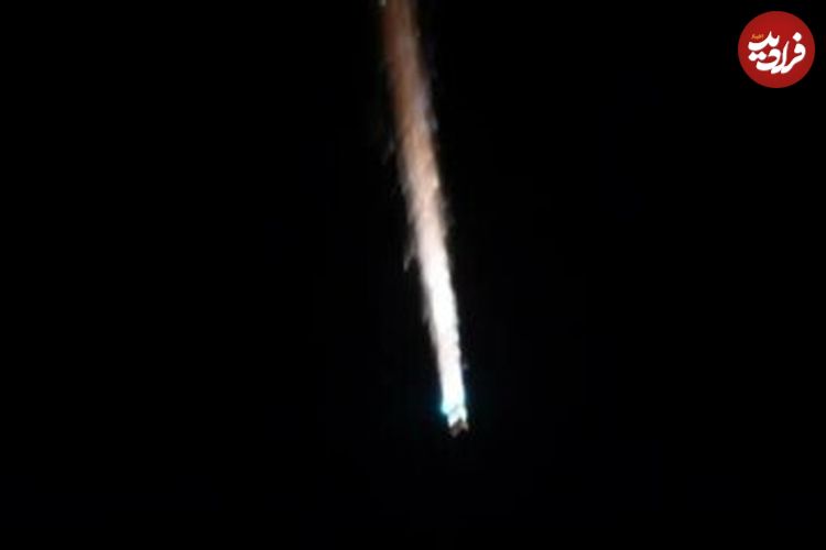 (عکس) شکار صحنه تماشایی سوختن فضاپیمای روسی توسط یاسمین مقبلی