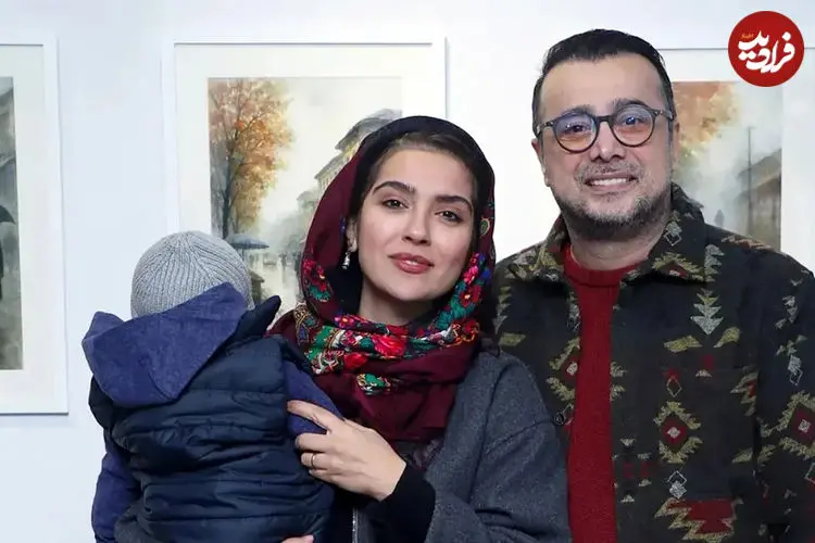 عکس| حضور خانوادگی سپند امیرسلیمانی در نمایشگاه همسر امیرعلی نبویان 