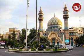 عکس؛ دیوارنگاره جدید میدان فلسطین: دنبال پناهگاه باشید
