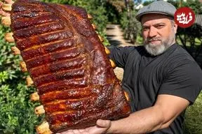 ببینید| غذای روستایی در آذربایجان؛ کباب دنده گاو در تنور در طبیعت زیبای روستا