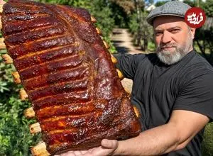 ببینید| غذای روستایی در آذربایجان؛ کباب دنده گاو در تنور در طبیعت زیبای روستا