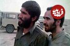 عکس؛ سفر در زمان؛ «شهید خرازی، بروجردی و احمد کاظمی» کنار سفره شام؛ دهه 60
