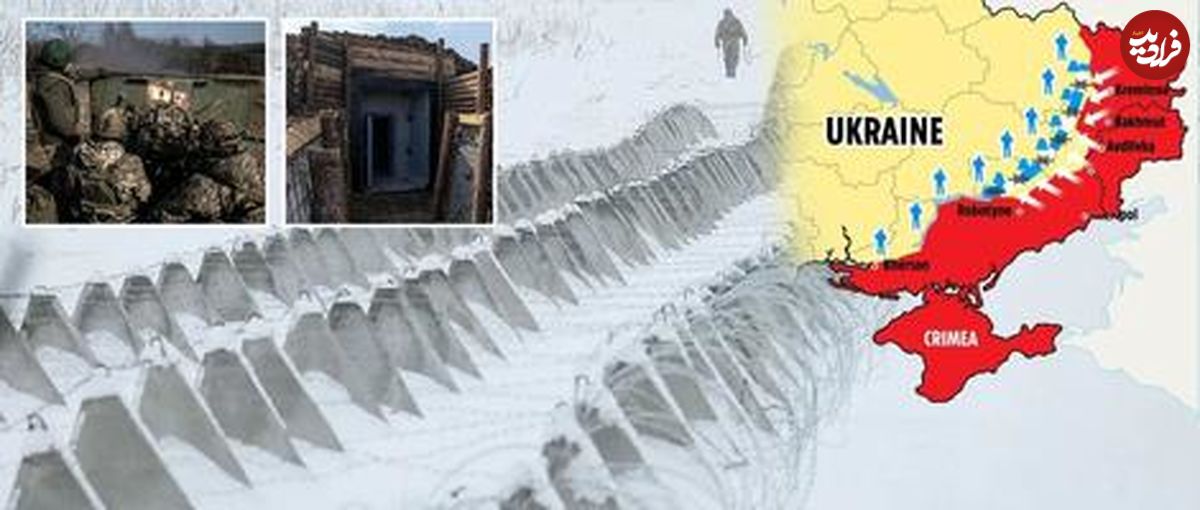 (عکس) اوکراین در حال ساخت دیوار بتنی ۹۶۰ کیلومتری با ۴۲,۰۰۰ قطعه «دندان اژدها» در خط مقدم
