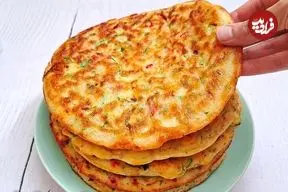 ببینید| طرز تهیه یک غذای ساده و جدید با آرد، شیر و کدو